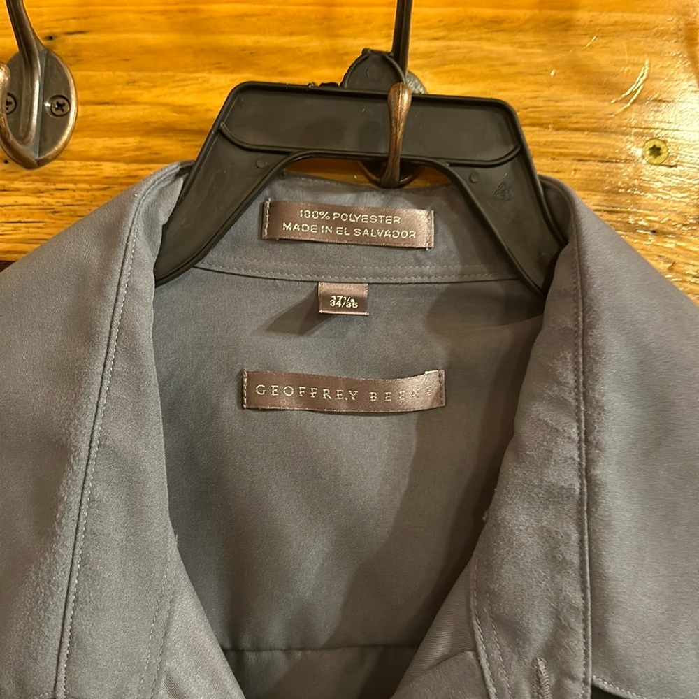 Gray men’s button down.